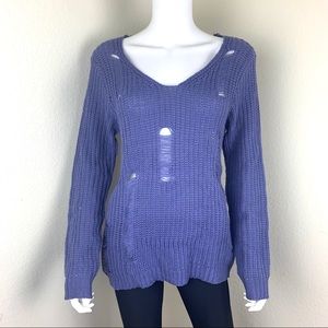 Love by Chelsey Distressed Sweater